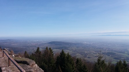 Vue depuis le monastère du Mont Sainte Odile